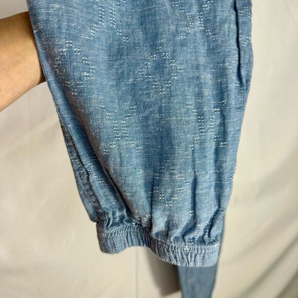 Patagonia Island Hemp Beach Blue Joggers Drawstring Lounge Baggy Pants Size S - Picture 5 of 15